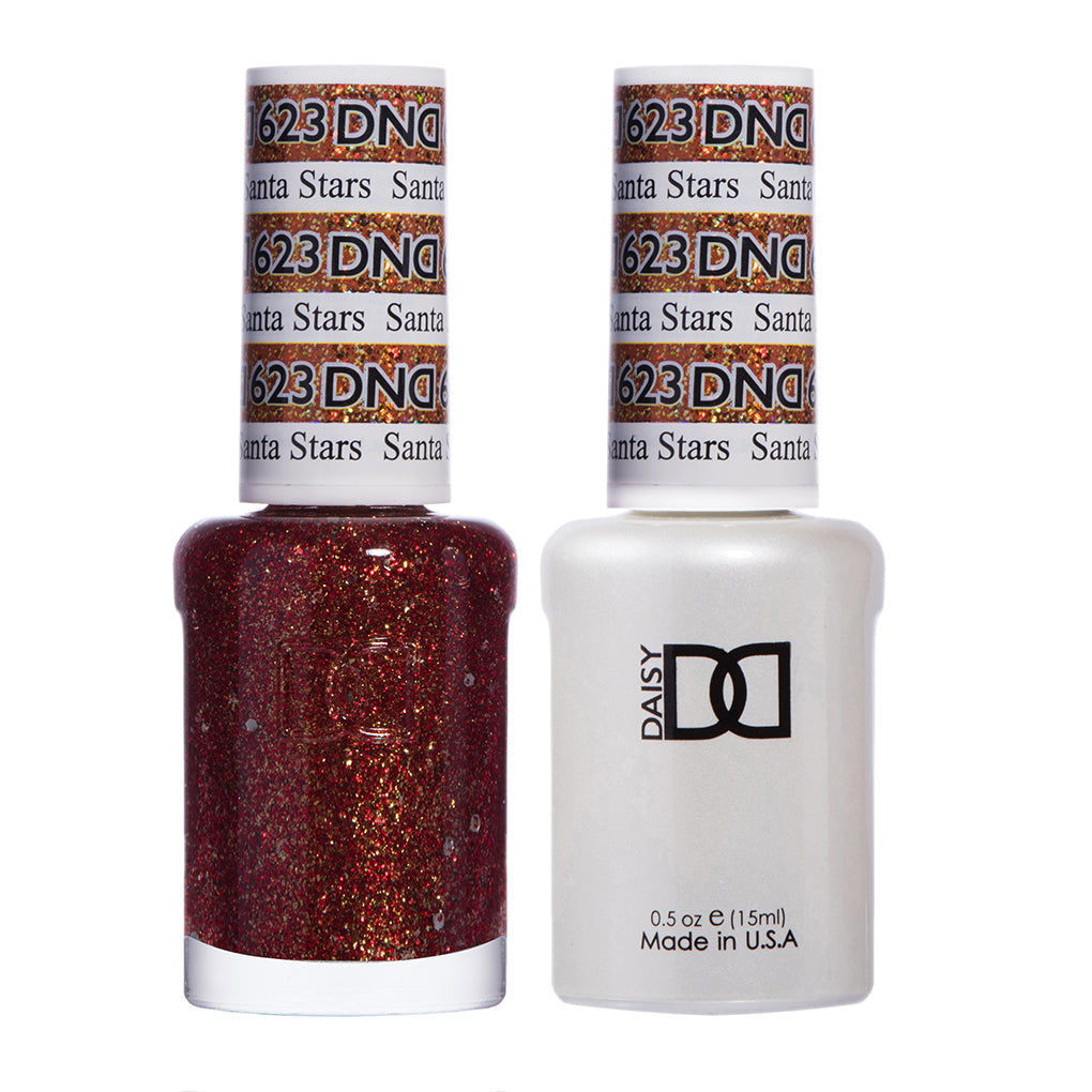 DND Gel Duo - Santa Stars - 623-DND- Nail Supply American Gel Polish - Phuong Ni