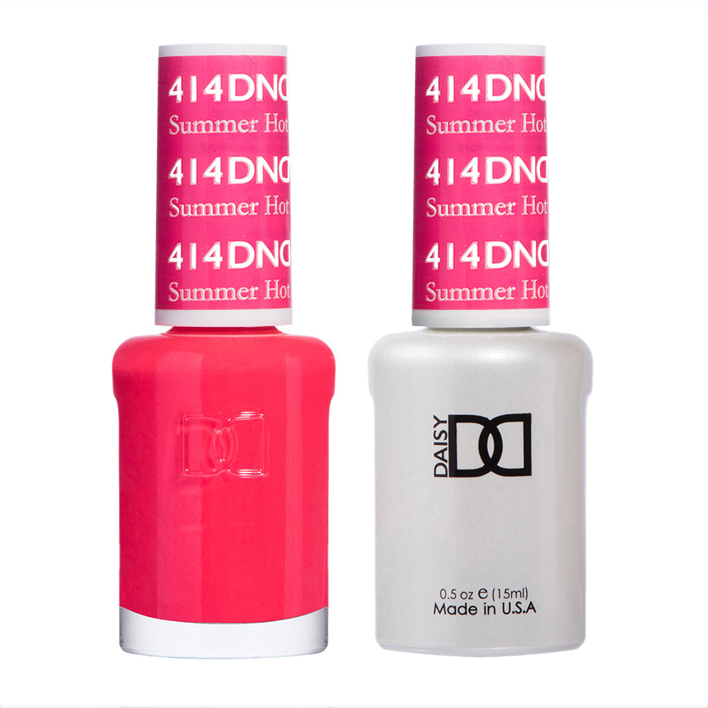 DND Gel Duo - Summer Hot Pink - 414-DND- Nail Supply American Gel Polish - Phuong Ni