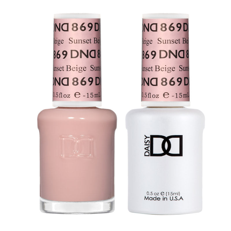 DND Gel Duo - Sunset Beige - 869-DND- Nail Supply American Gel Polish - Phuong Ni