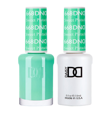 DND Gel Duo - Sweet Pistachia - 668-DND- Nail Supply American Gel Polish - Phuong Ni