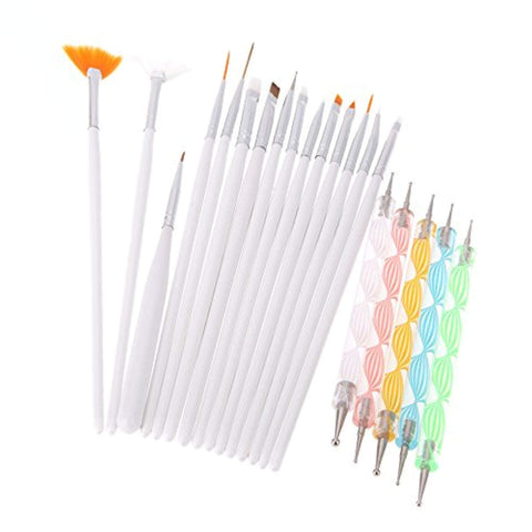 Dotting Painting & Brush Pen Tools (20pcs)-JAYDEN- Nail Supply American Gel Polish - Phuong Ni