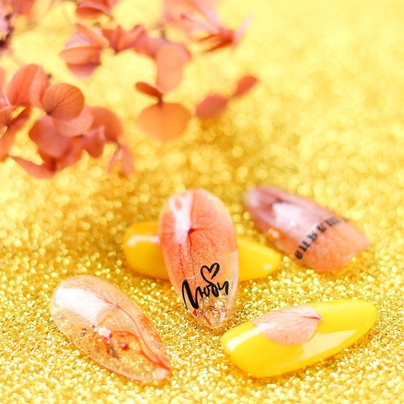5pcs Imitation Gold Foil Flakes Gold Flakes For Nails, Art Crafts
