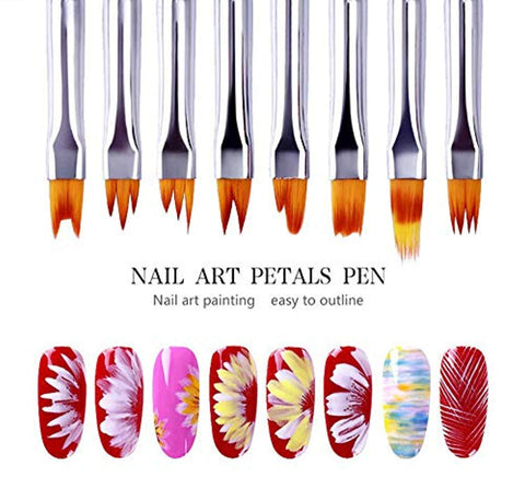 Flower Drawing Pen (8pcs)-JAYDEN- Nail Supply American Gel Polish - Phuong Ni