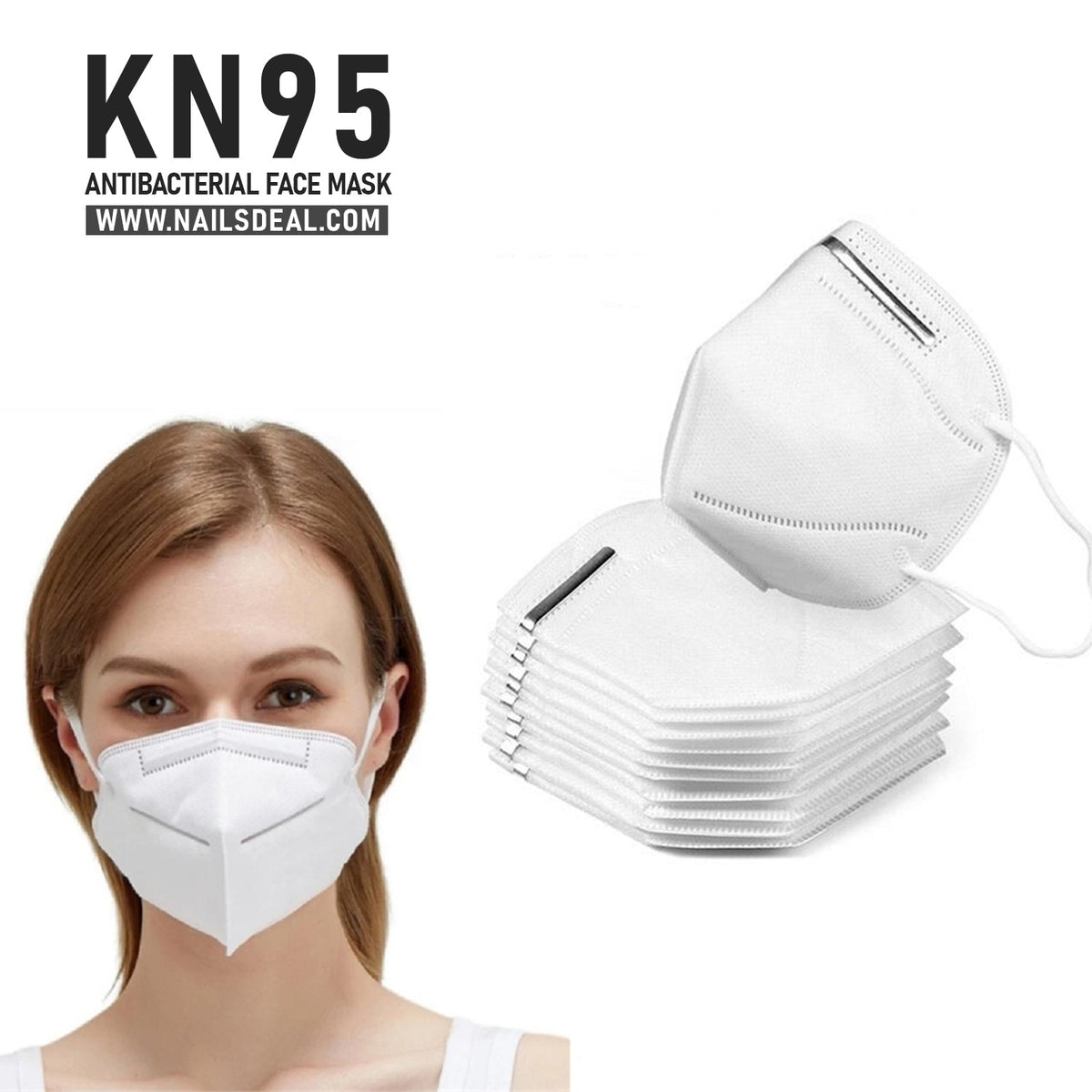 KN95 Safety Masks Dust Face Mask Virus Mesh Mask with Ear Loop-face mask-KN95- Nail Supply American Gel Polish - Phuong Ni