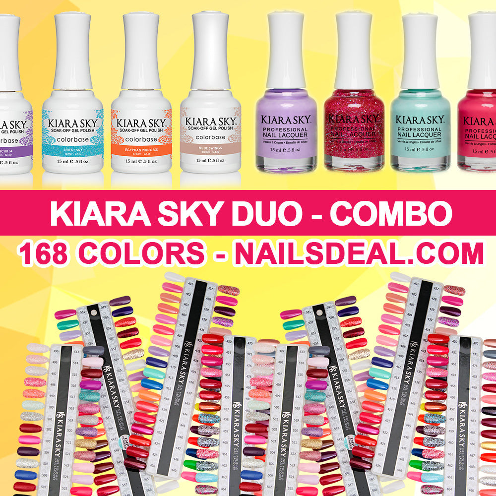 Kiara Sky Gel Matching (168 colors) Free color chart Nails Deal
