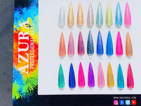 LIVE STREAM SALE: AZURA Holographic (24 colors)-Nails Deal & Beauty Supply- Nail Supply American Gel Polish - Phuong Ni
