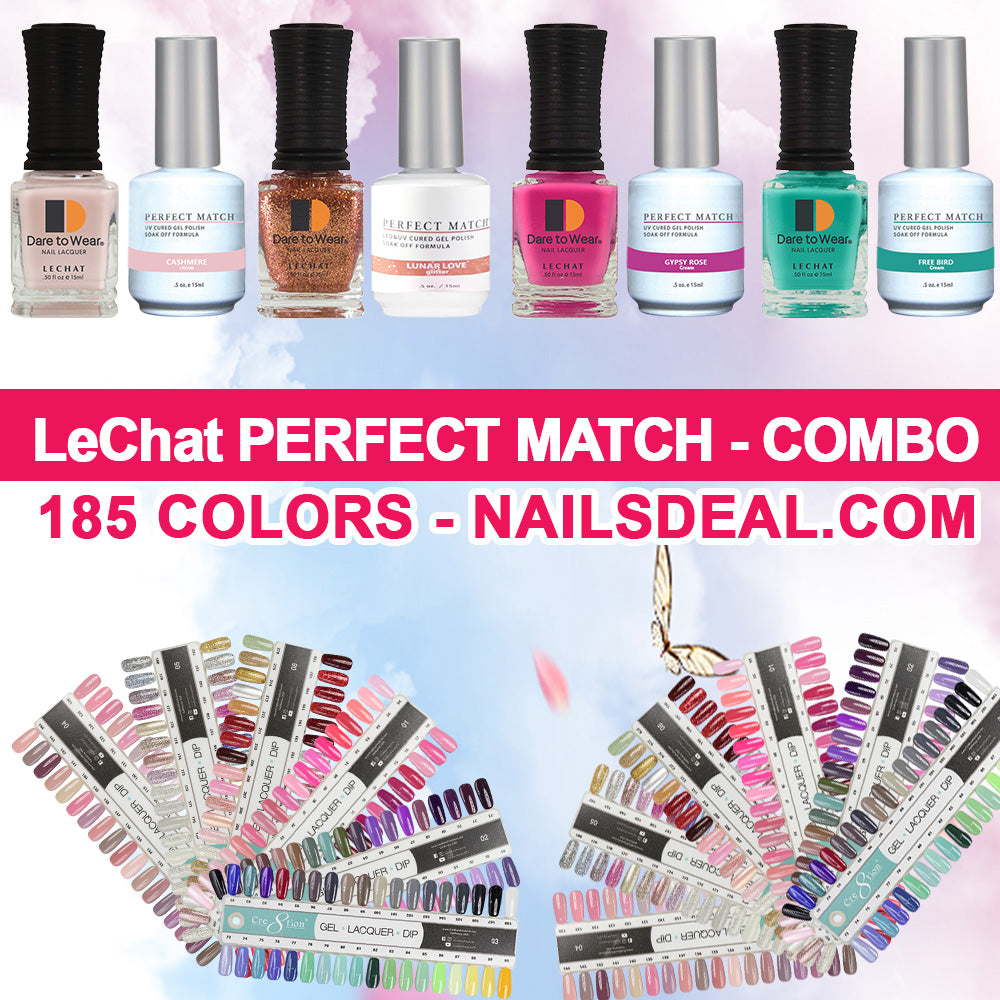 LeChat Perfect Match - (185 colors) - Free Color Chart-Nails Deal- Nail Supply American Gel Polish - Phuong Ni
