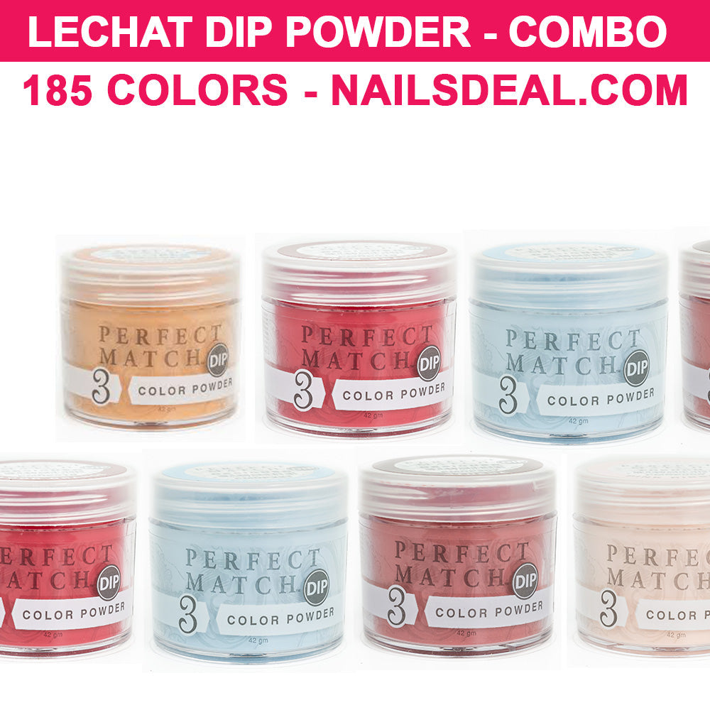 LeChat Perfect Match Dip Powder COMBO - 185 colors-dip-Nails Deal- Nail Supply American Gel Polish - Phuong Ni