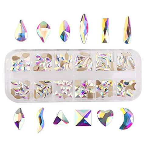Luminous AB Rhinestones Swarovski Color (144pcs)-Nancybeads-Crystal AB Mixed 144pcs- Nail Supply American Gel Polish - Phuong Ni