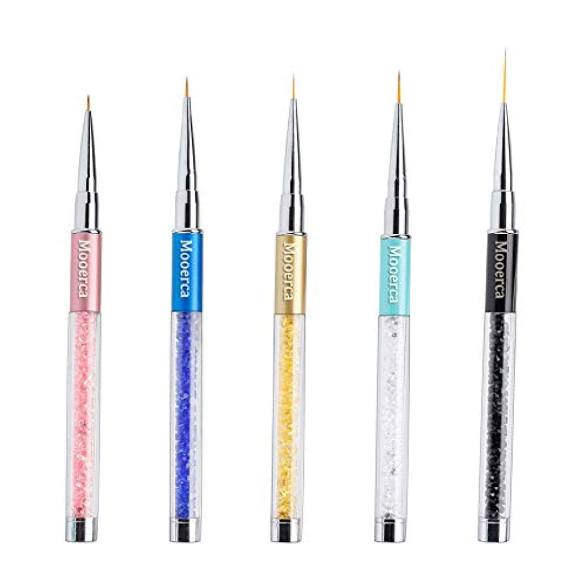 Nail Art Brushes Drawing Pen Design (5pcs)-Mooerca- Nail Supply American Gel Polish - Phuong Ni