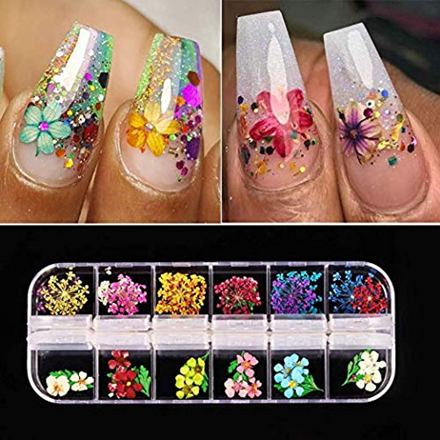 Pressed Dried Flower Nail Art Decoration Hydrangea Floral - Etsy