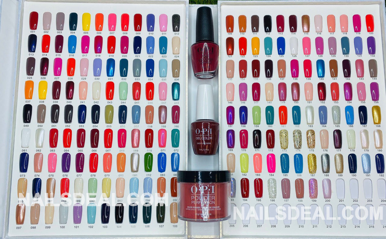Opi Nail Polish Color Chart