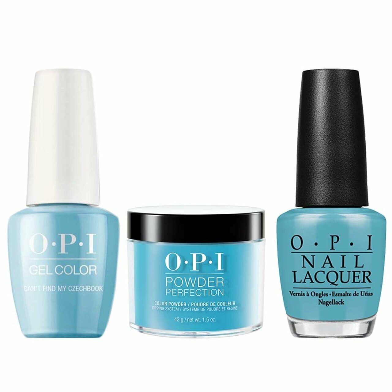 OPI 3IN1 - E75 - CAN'T FIND MY CZECHBOOK (Gel, Lacquer, Dip Powder)-OPI 3IN1-OPI- Nail Supply American Gel Polish - Phuong Ni