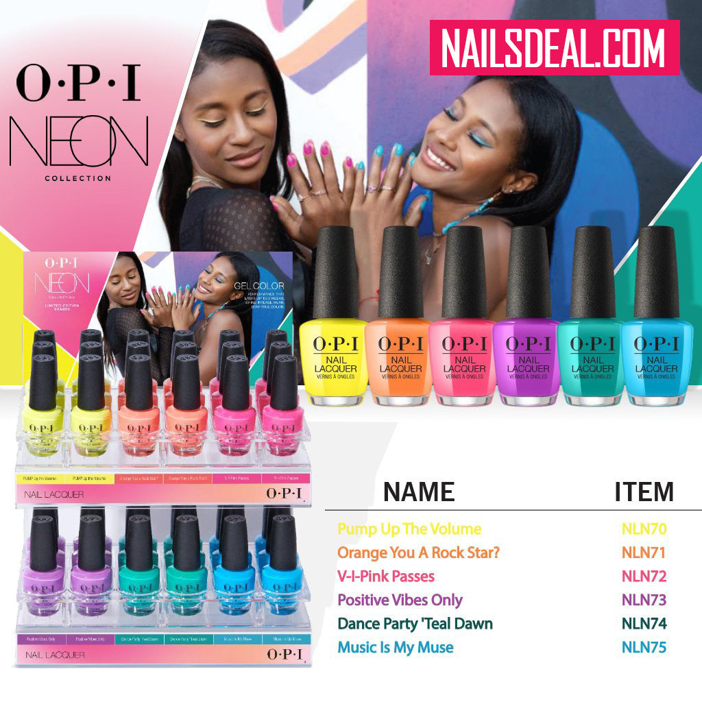 OPI Nail Lacquer - Neon Summer Collection 2019 (6 colors)-lacquer-OPI- Nail Supply American Gel Polish - Phuong Ni