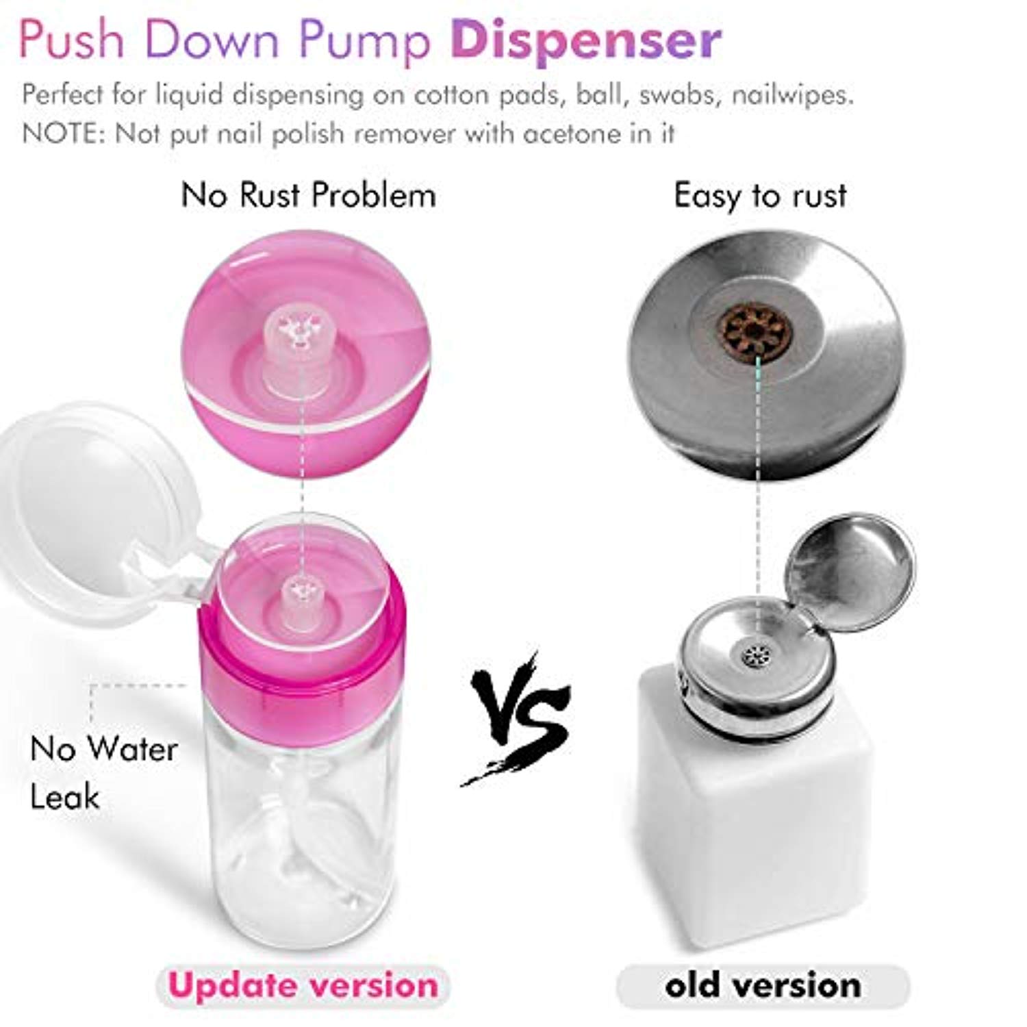 Remover Pad & Pump Dispenser Bottle for Soak Off Gel (1,000pcs pads)-JAYDEN-A-200pcs nail foil wraps + 1pcs cuticle pusher- Nail Supply American Gel Polish - Phuong Ni