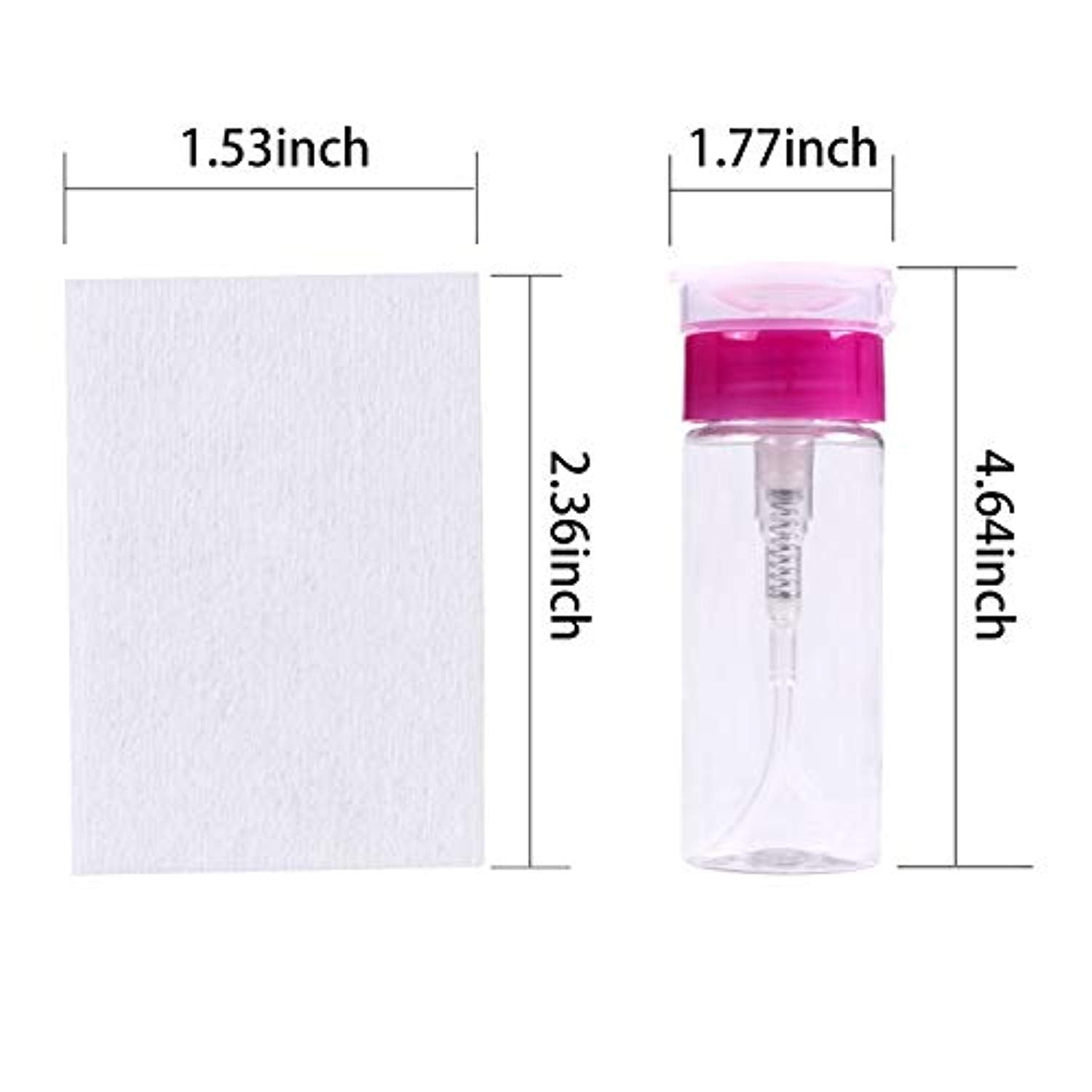 Remover Pad & Pump Dispenser Bottle for Soak Off Gel (1,000pcs pads)-JAYDEN- Nail Supply American Gel Polish - Phuong Ni