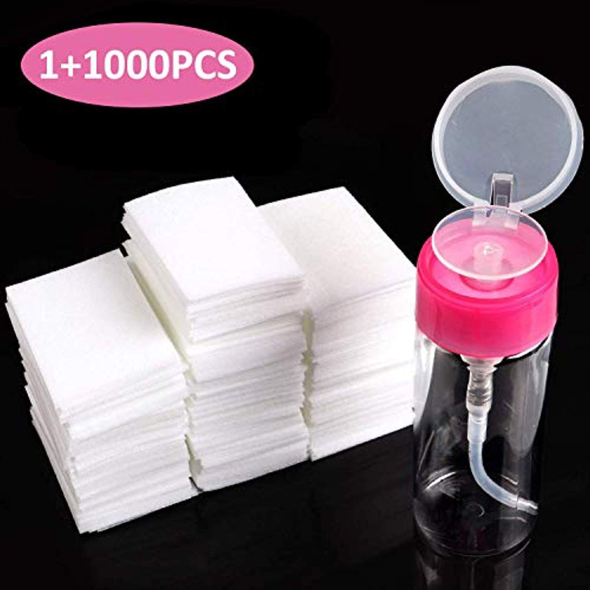 Remover Pad & Pump Dispenser Bottle for Soak Off Gel (1,000pcs pads)-JAYDEN- Nail Supply American Gel Polish - Phuong Ni