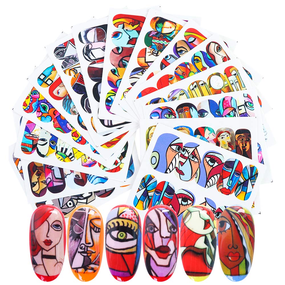 Valentine Nail Stickers - Flowers &Couple (12 sheets/120pcs)-Nail Sticker-iFancer- Nail Supply American Gel Polish - Phuong Ni