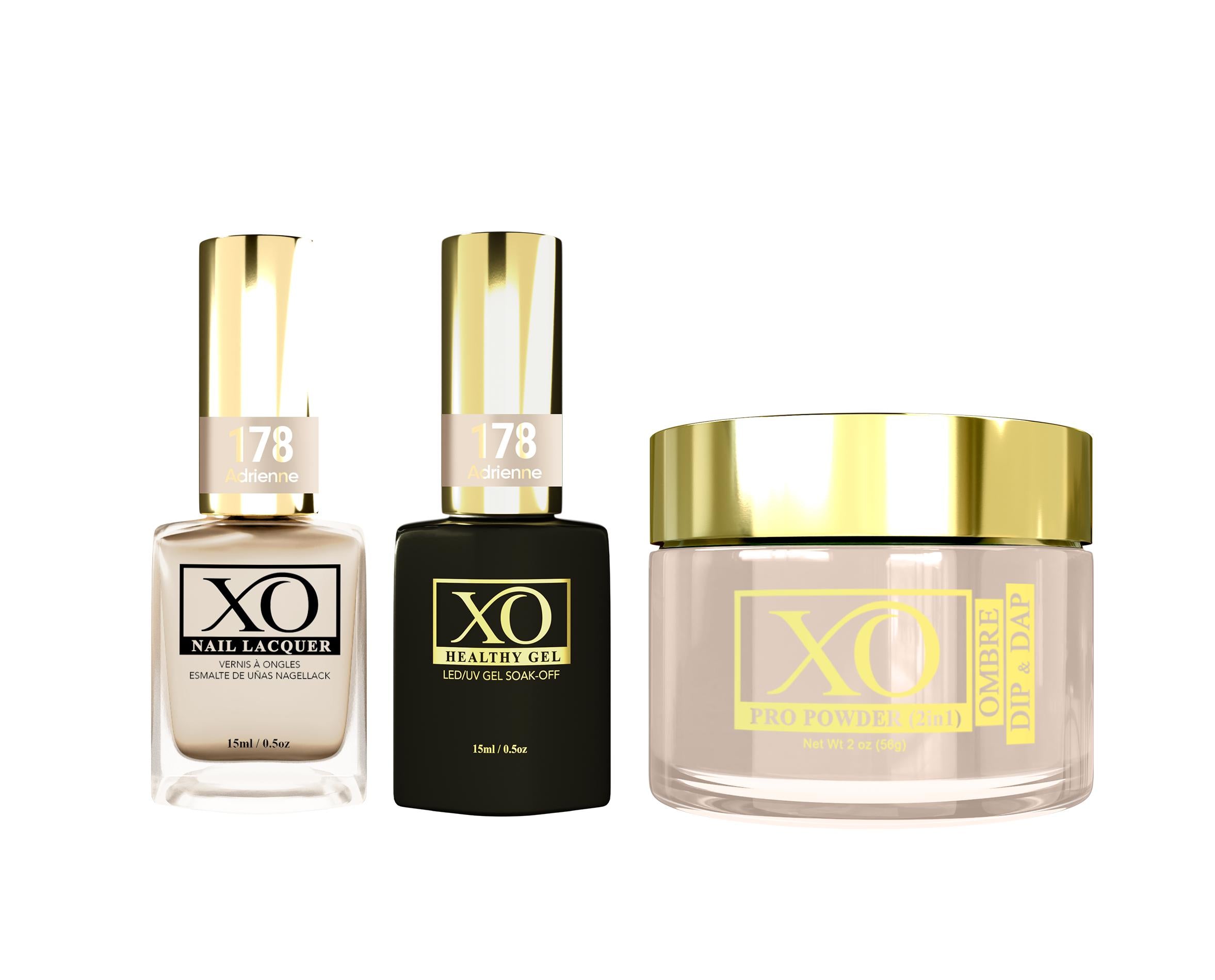 XO 4in1 (Acrylic & Dip, Gel & Lacquer) - Adrienne - 178-XO- Nail Supply American Gel Polish - Phuong Ni