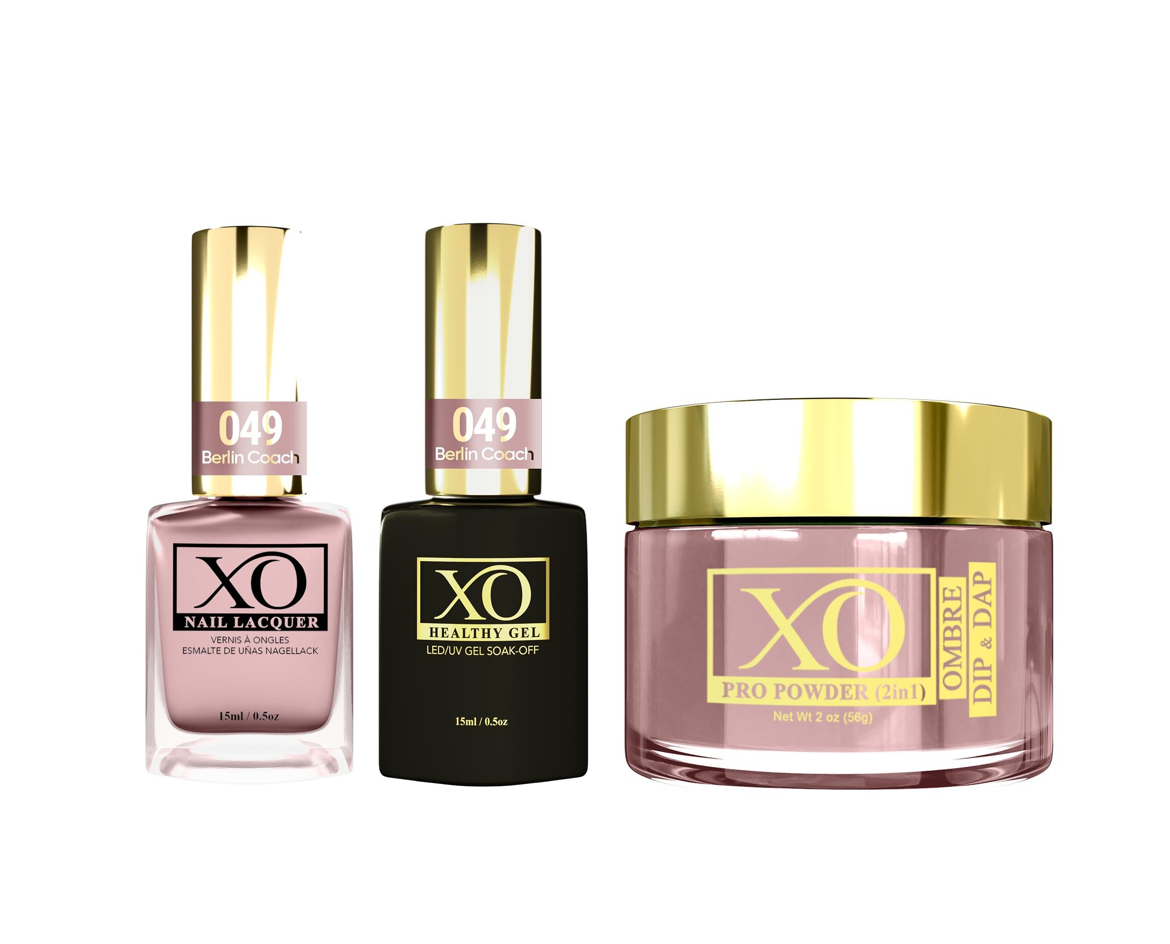 XO 4in1 (Acrylic & Dip, Gel & Lacquer) - Berlin Coach - 049-XO- Nail Supply American Gel Polish - Phuong Ni