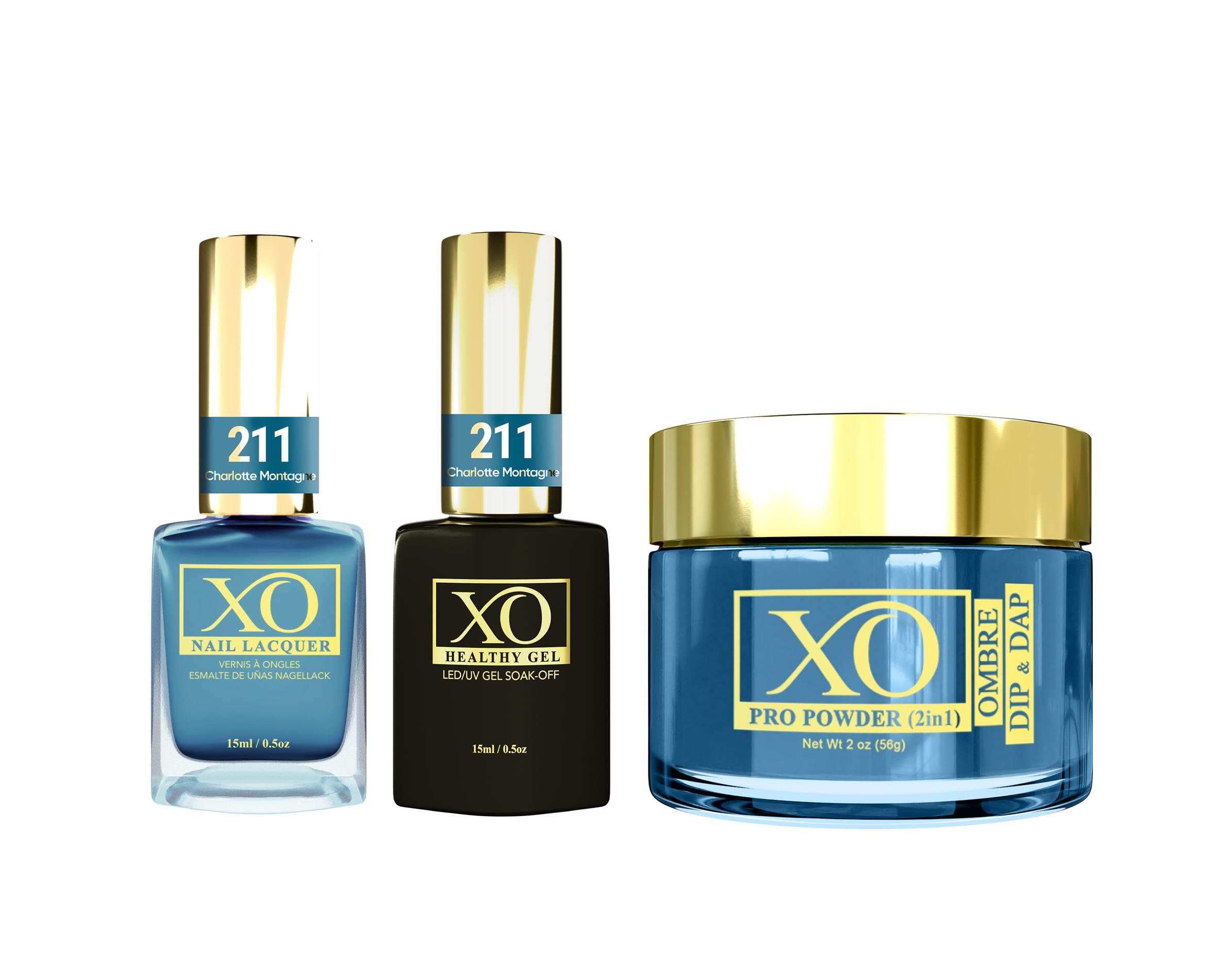 XO 4in1 (Acrylic & Dip, Gel & Lacquer) - Charlotte Montagne - 211-XO- Nail Supply American Gel Polish - Phuong Ni