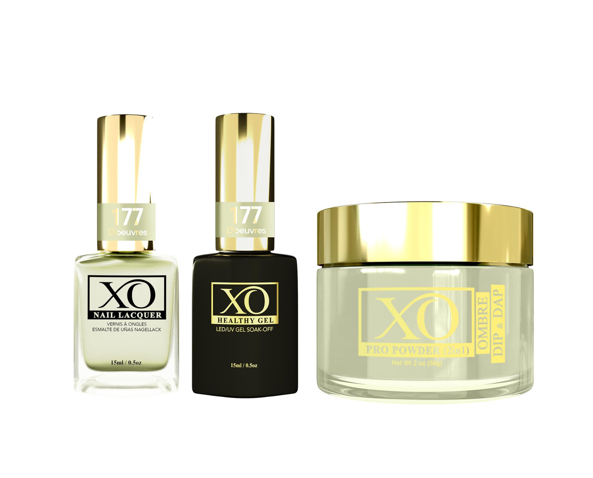 XO 4in1 (Acrylic & Dip, Gel & Lacquer) - D'oeuvres - 177-XO- Nail Supply American Gel Polish - Phuong Ni