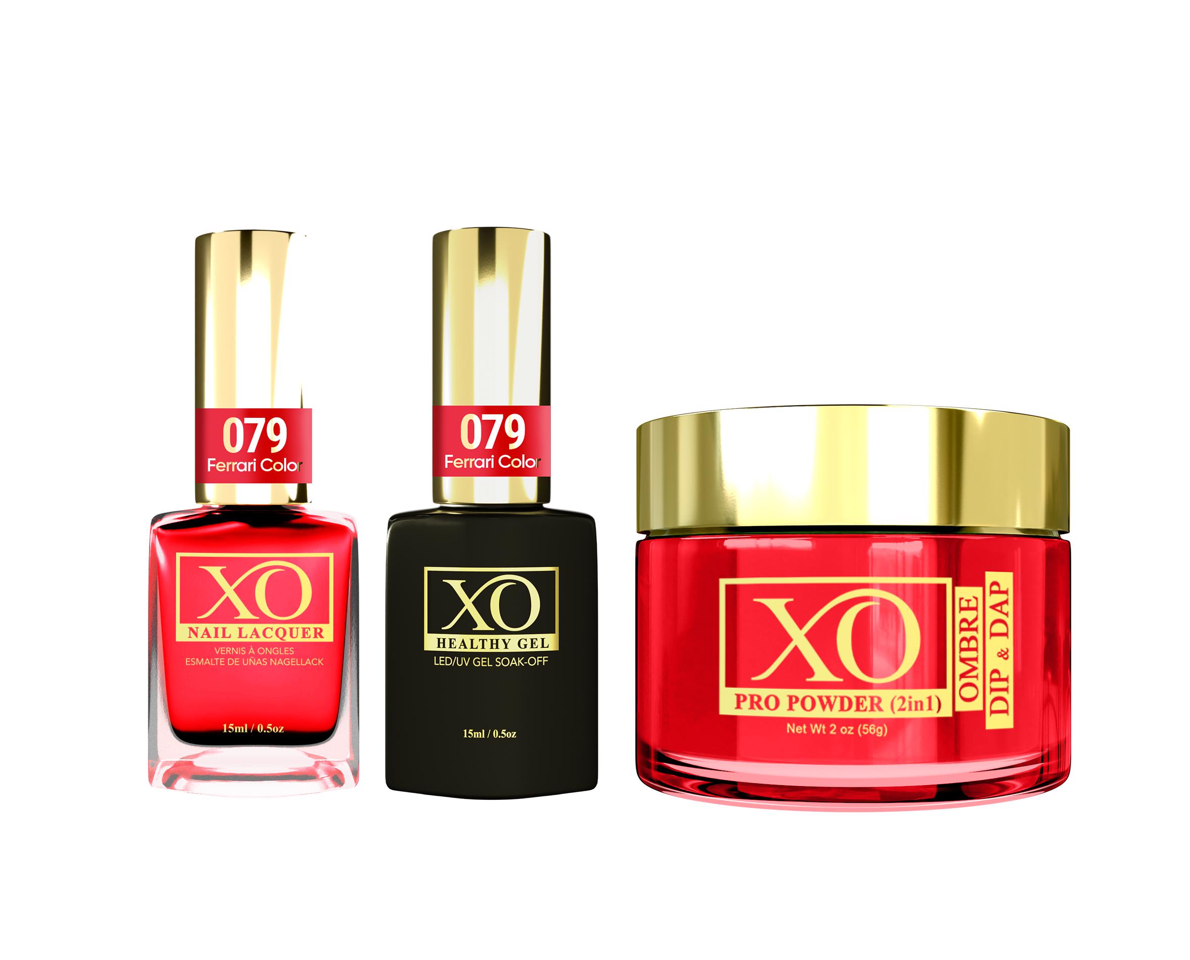 XO 4in1 (Acrylic & Dip, Gel & Lacquer) - Ferrari Color - 079-XO- Nail Supply American Gel Polish - Phuong Ni