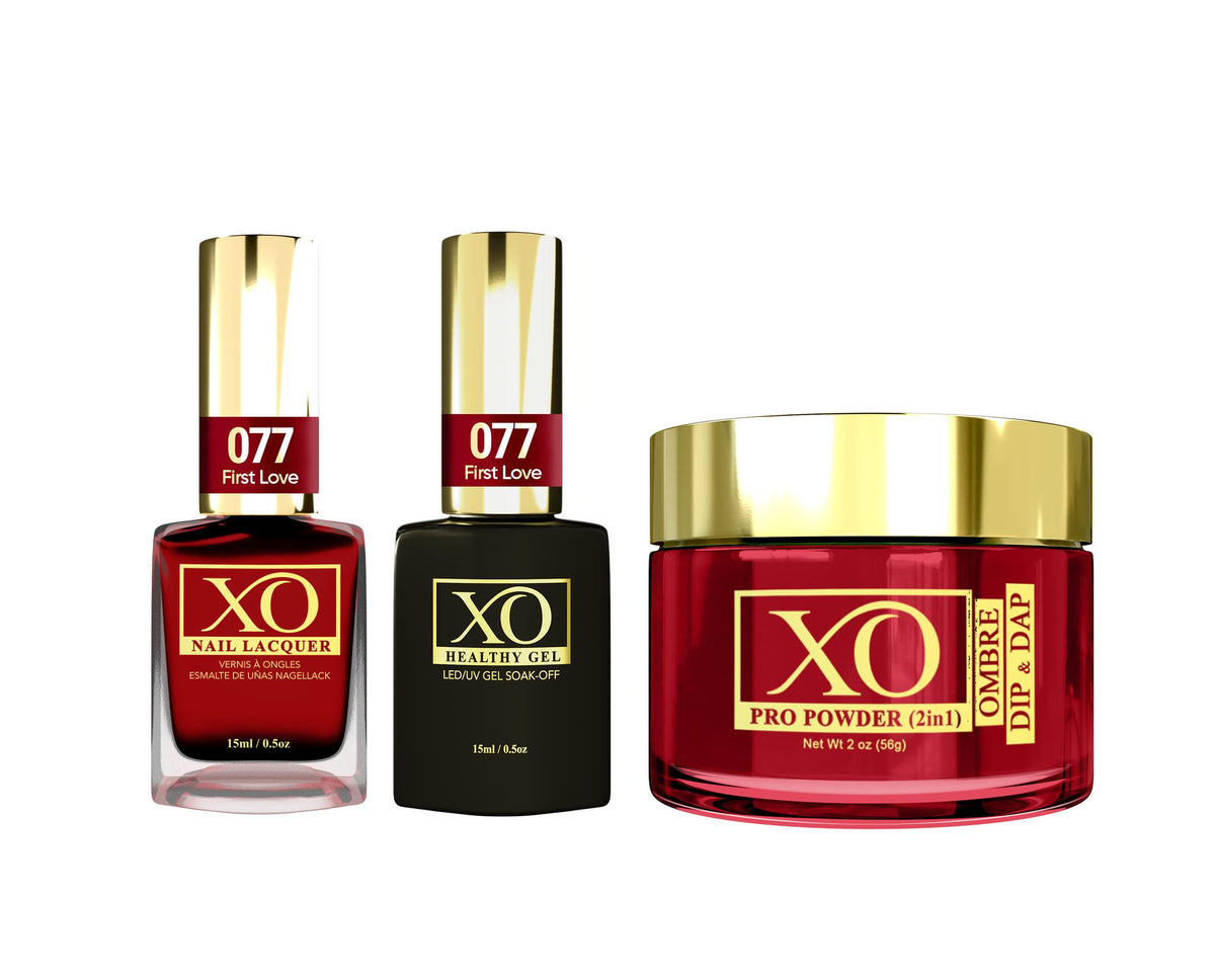 XO 4in1 (Acrylic & Dip, Gel & Lacquer) - First Love - 077-XO- Nail Supply American Gel Polish - Phuong Ni