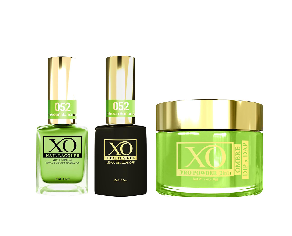 XO 4in1 (Acrylic & Dip, Gel & Lacquer) - Green Banana - 052-XO- Nail Supply American Gel Polish - Phuong Ni