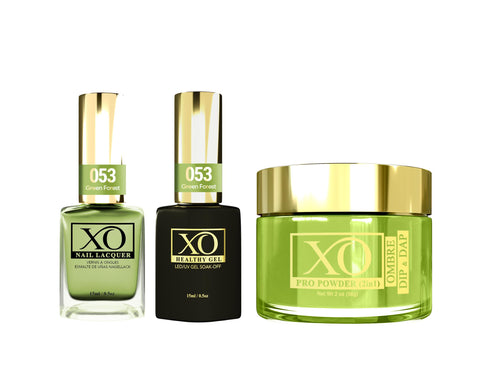 XO 4in1 (Acrylic & Dip, Gel & Lacquer) - Green Bubble - 054-XO- Nail Supply American Gel Polish - Phuong Ni