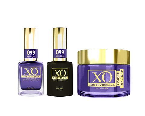 XO 4in1 (Acrylic & Dip, Gel & Lacquer) - Las Vegas - 099-XO- Nail Supply American Gel Polish - Phuong Ni