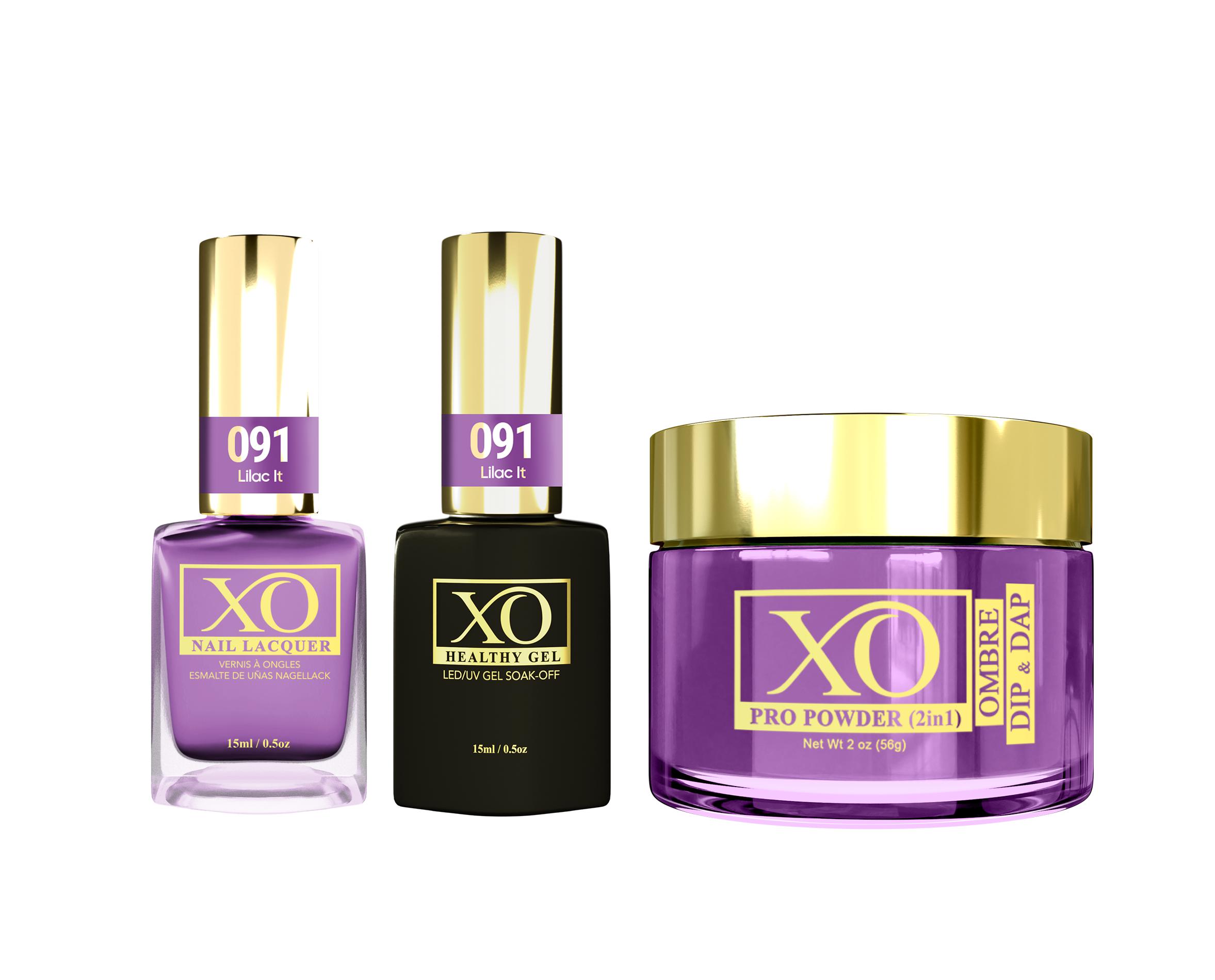 XO 4in1 (Acrylic & Dip, Gel & Lacquer) - Lilac It - 091-XO- Nail Supply American Gel Polish - Phuong Ni