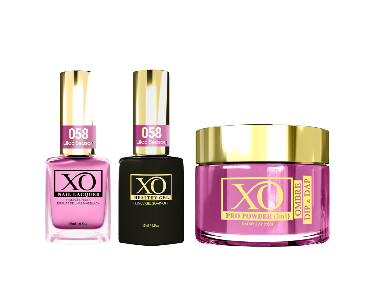 XO 4in1 (Acrylic & Dip, Gel & Lacquer) - Lilac Season - 058-XO- Nail Supply American Gel Polish - Phuong Ni