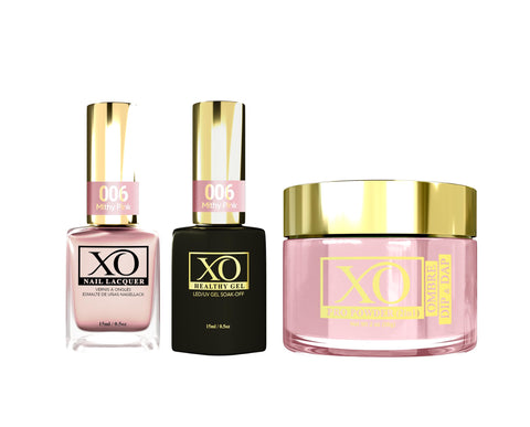 XO 4in1 (Acrylic & Dip, Gel & Lacquer) - Misthy Pink - 006-XO- Nail Supply American Gel Polish - Phuong Ni