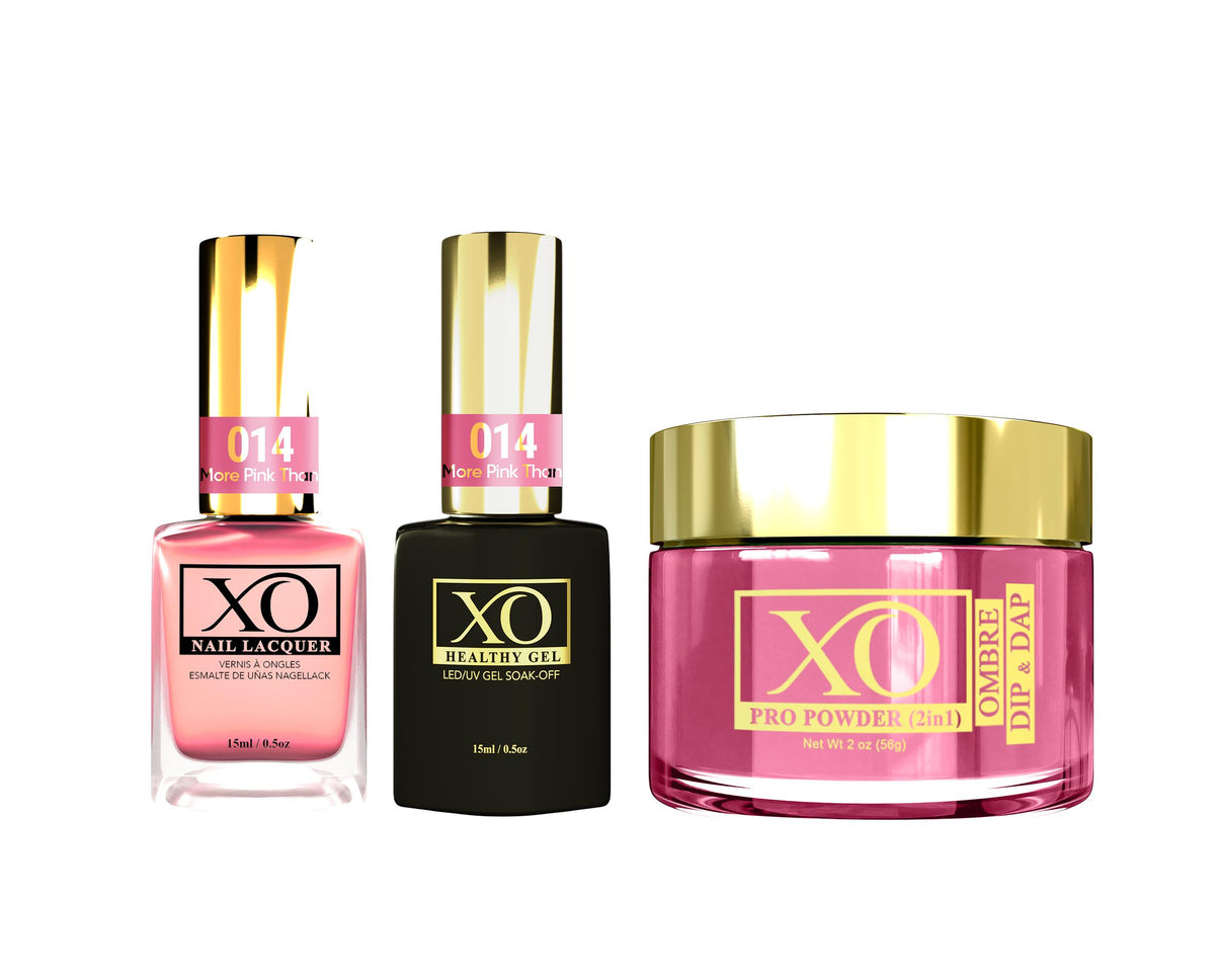XO 4in1 (Acrylic & Dip, Gel & Lacquer) - More Pink Than You - 014-XO- Nail Supply American Gel Polish - Phuong Ni