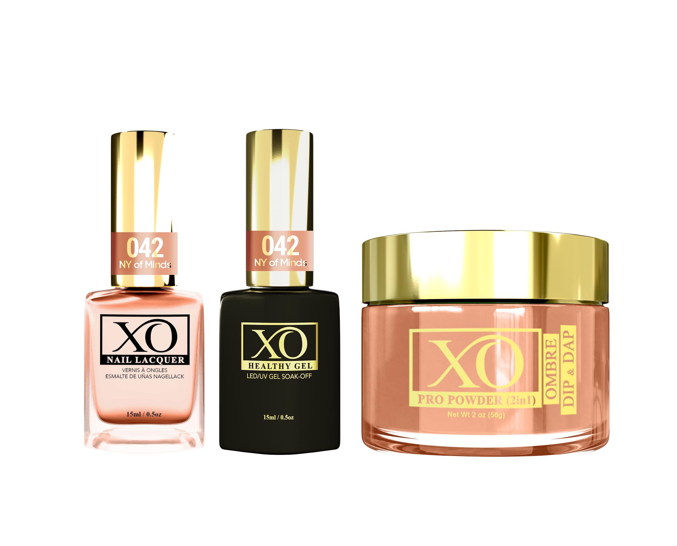 XO 4in1 (Acrylic & Dip, Gel & Lacquer) - NY of Minds - 042-XO- Nail Supply American Gel Polish - Phuong Ni