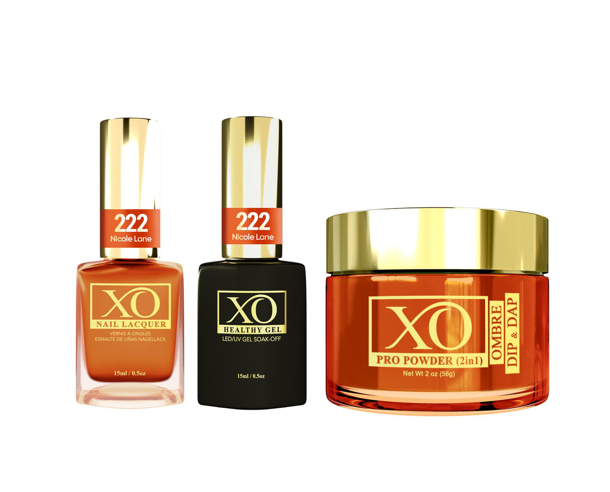XO 4in1 (Acrylic & Dip, Gel & Lacquer) - Nicole Lane - 222-XO- Nail Supply American Gel Polish - Phuong Ni