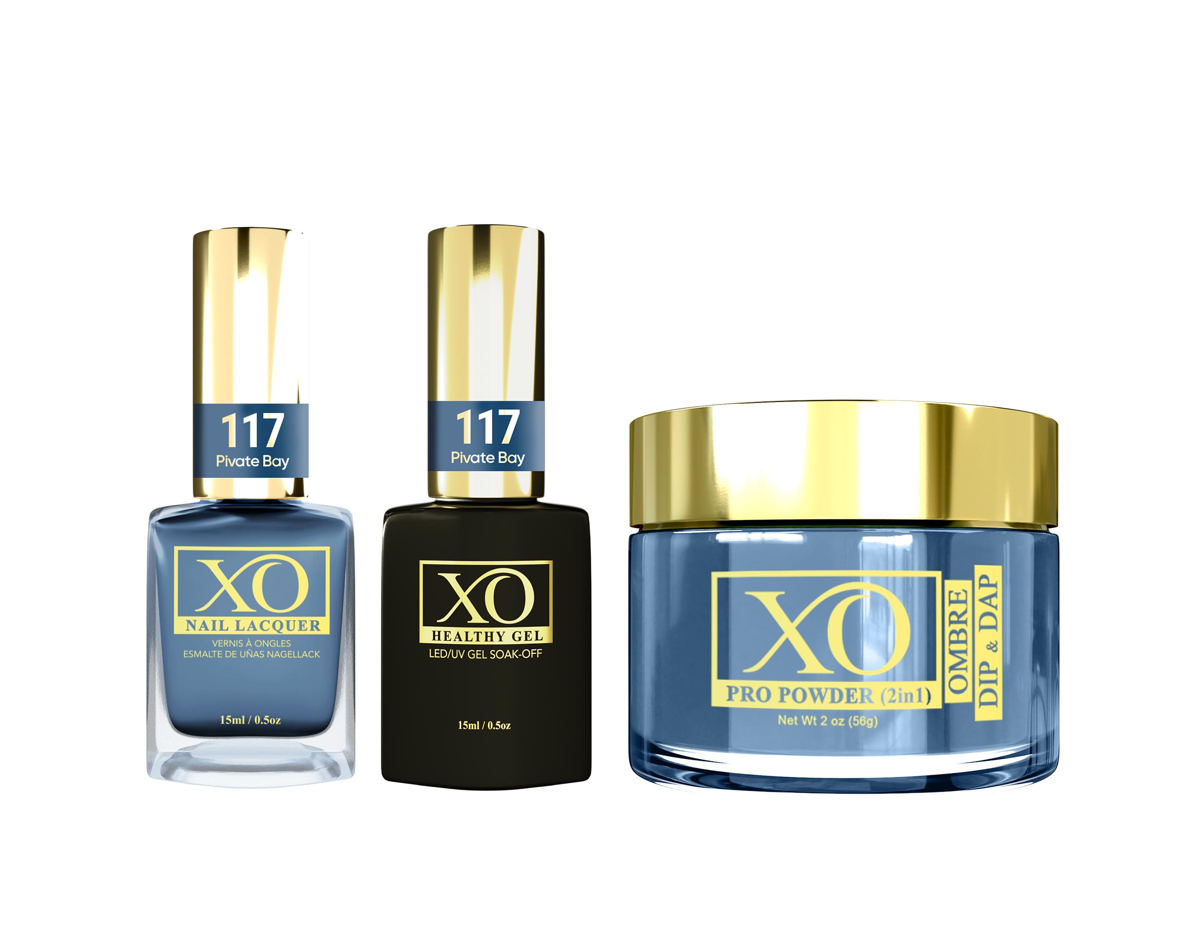 XO 4in1 (Acrylic & Dip, Gel & Lacquer) - Pivate Bay - 117-XO- Nail Supply American Gel Polish - Phuong Ni