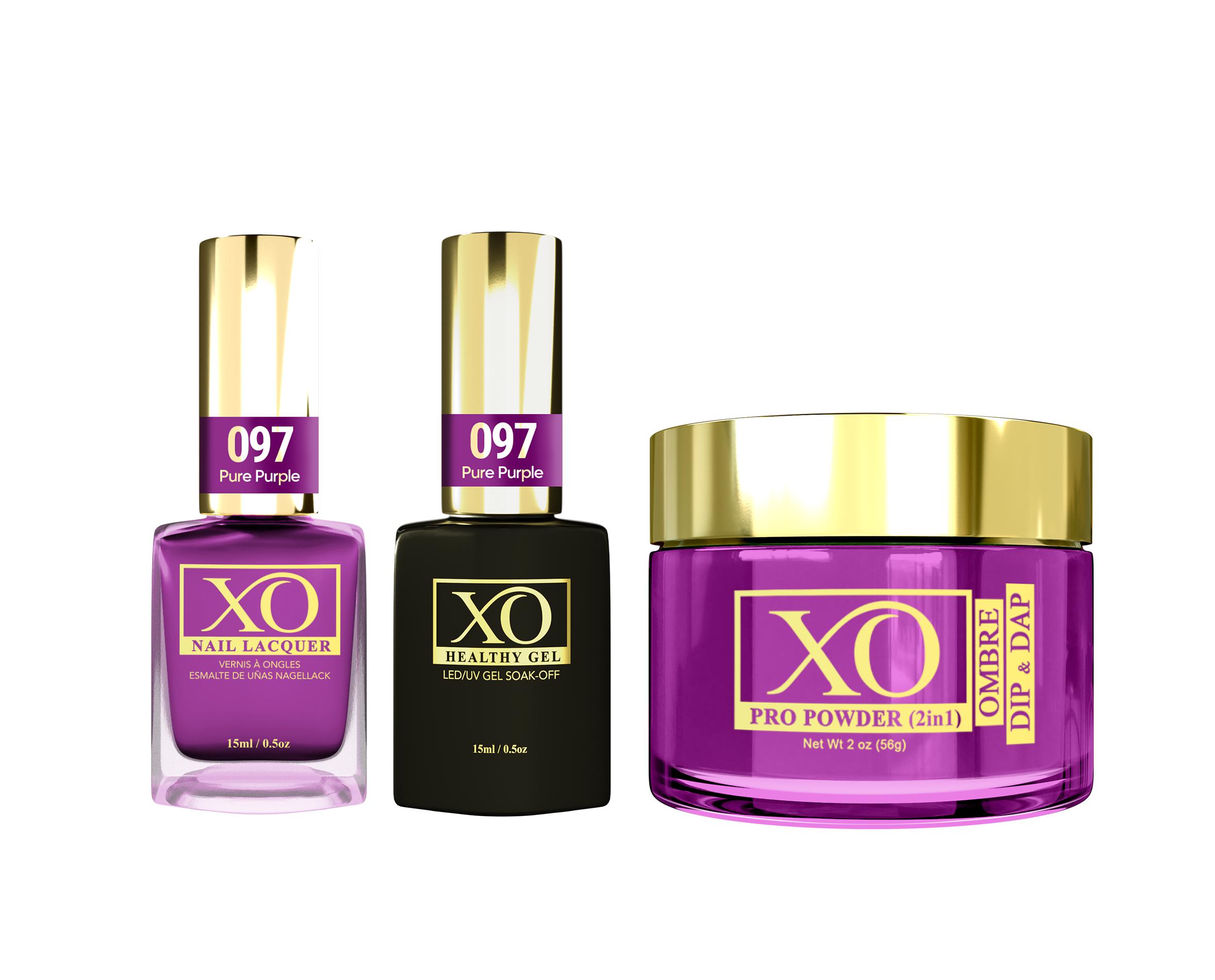 XO 4in1 (Acrylic & Dip, Gel & Lacquer) - Pure Purple - 097-XO- Nail Supply American Gel Polish - Phuong Ni