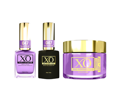 XO 4in1 (Acrylic & Dip, Gel & Lacquer) - Purple Passion - 047-XO- Nail Supply American Gel Polish - Phuong Ni