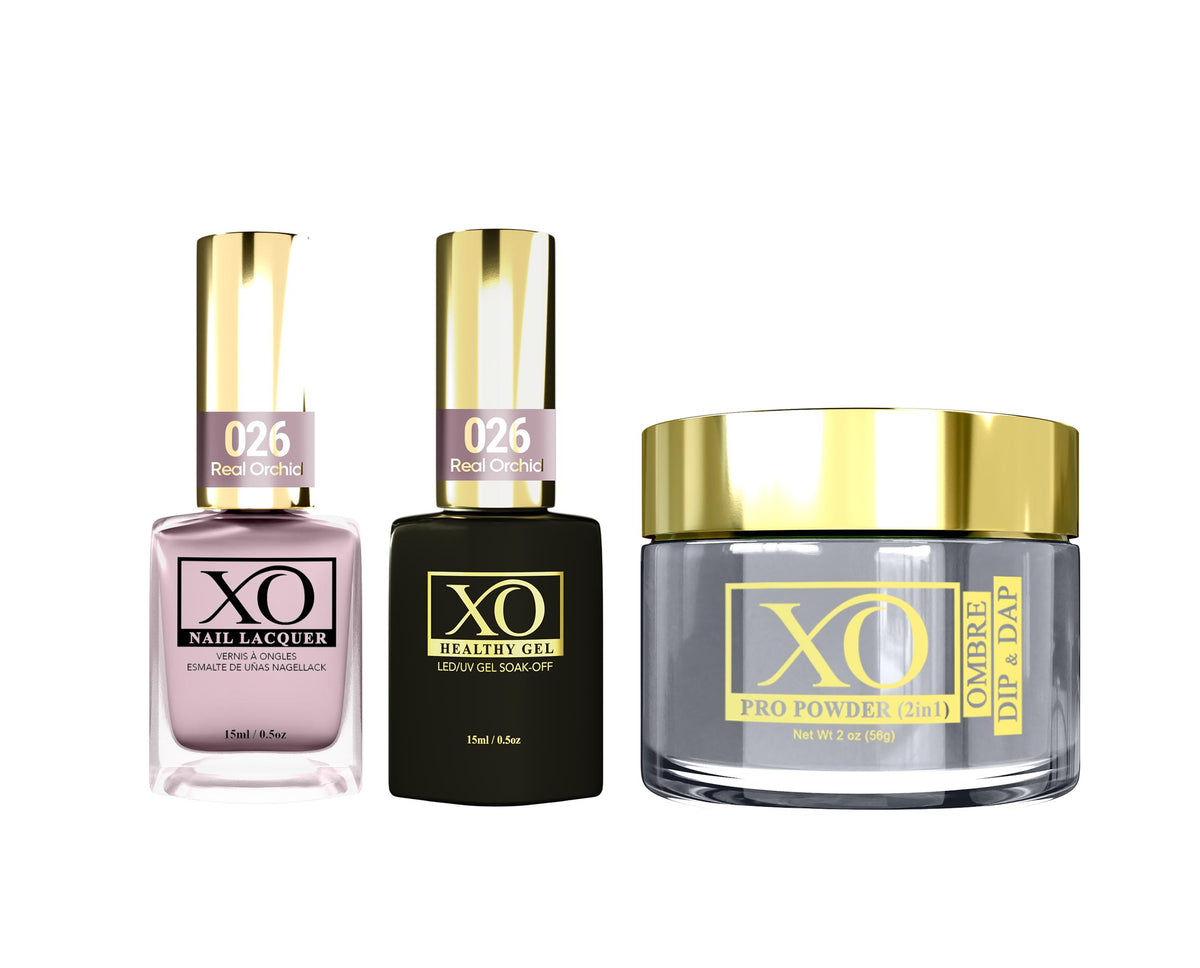 XO 4in1 (Acrylic & Dip, Gel & Lacquer) - Real Orchid - 026-XO- Nail Supply American Gel Polish - Phuong Ni