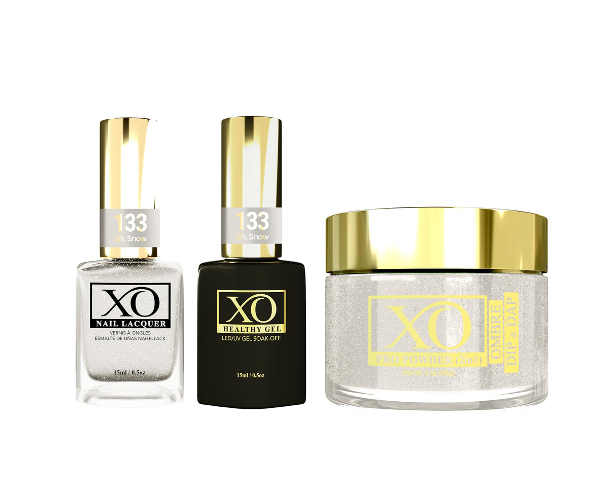 XO 4in1 (Acrylic & Dip, Gel & Lacquer) - Sh. Snow - 133-XO- Nail Supply American Gel Polish - Phuong Ni