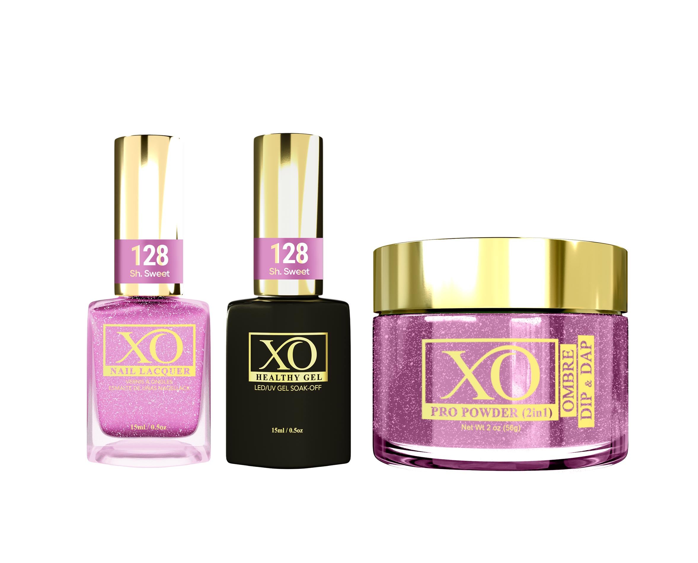 XO 4in1 (Acrylic & Dip, Gel & Lacquer) - Sh. Sweet - 128-XO- Nail Supply American Gel Polish - Phuong Ni