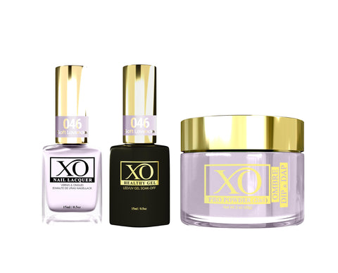 XO 4in1 (Acrylic & Dip, Gel & Lacquer) - Soft Lavender - 046-XO- Nail Supply American Gel Polish - Phuong Ni