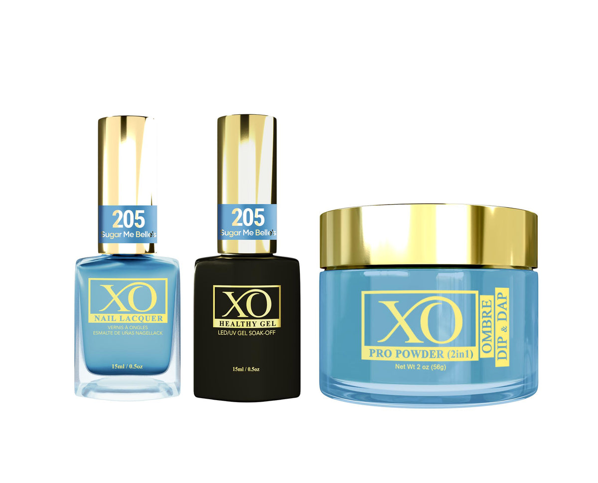 XO 4in1 (Acrylic & Dip, Gel & Lacquer) - Sugar Me Belle's - 205-XO- Nail Supply American Gel Polish - Phuong Ni