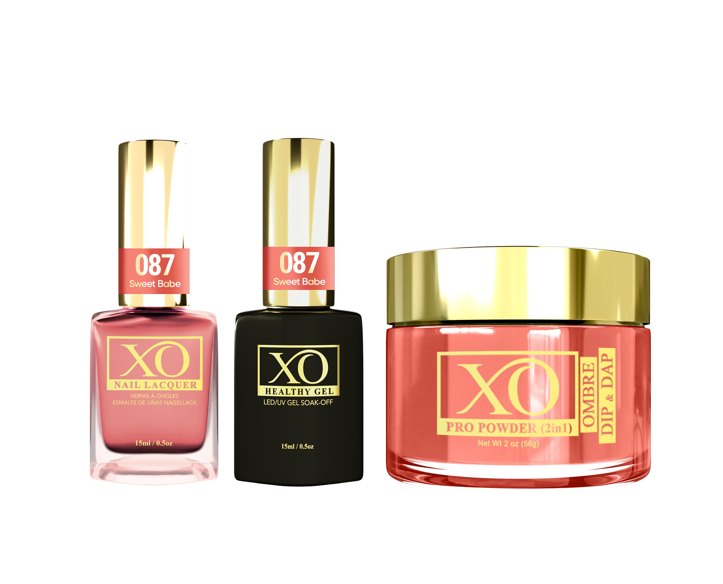 XO 4in1 (Acrylic & Dip, Gel & Lacquer) - Sweet Babe - 087-XO- Nail Supply American Gel Polish - Phuong Ni