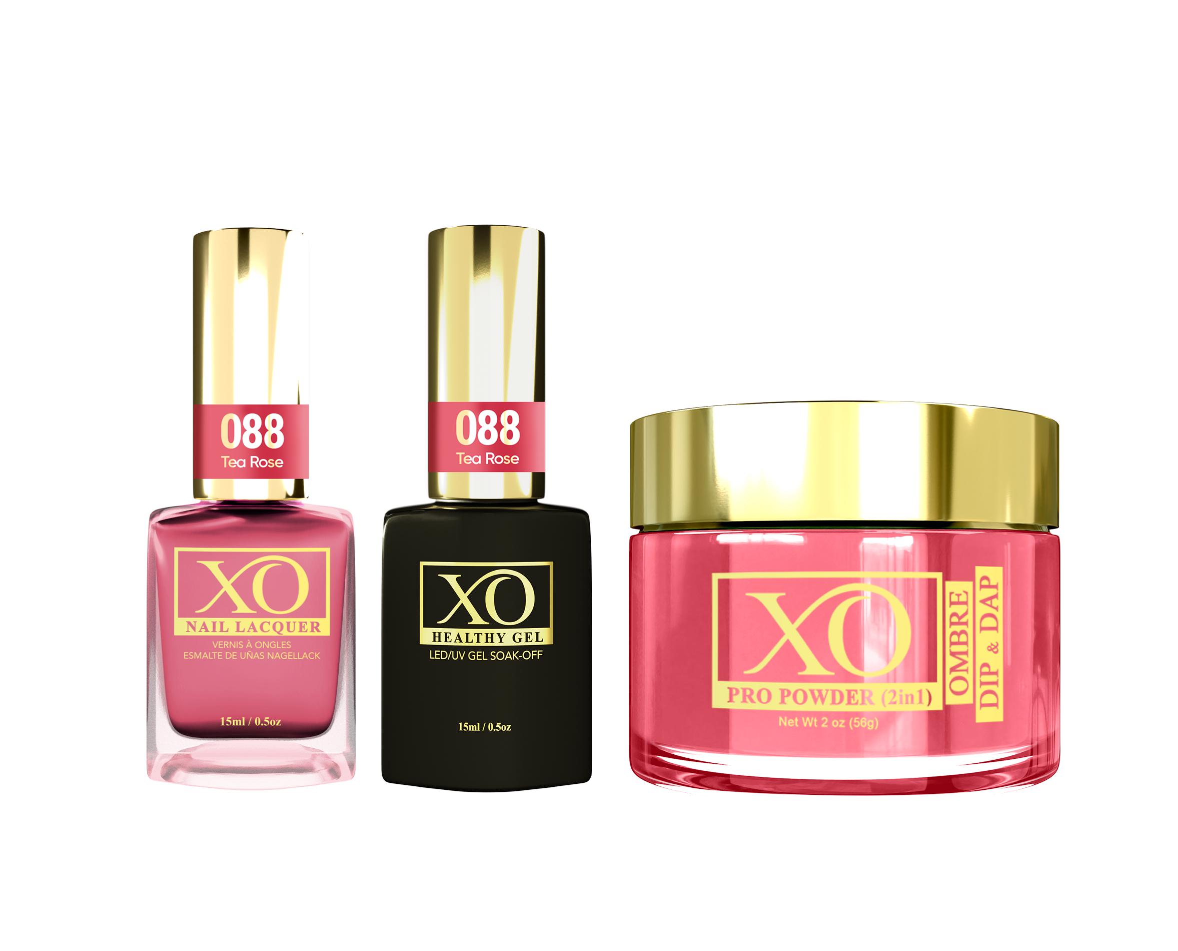 XO 4in1 (Acrylic & Dip, Gel & Lacquer) - Tea Rose - 088-XO- Nail Supply American Gel Polish - Phuong Ni