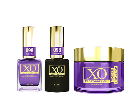 XO 4in1 (Acrylic & Dip, Gel & Lacquer) - Violet Bar - 098-XO- Nail Supply American Gel Polish - Phuong Ni