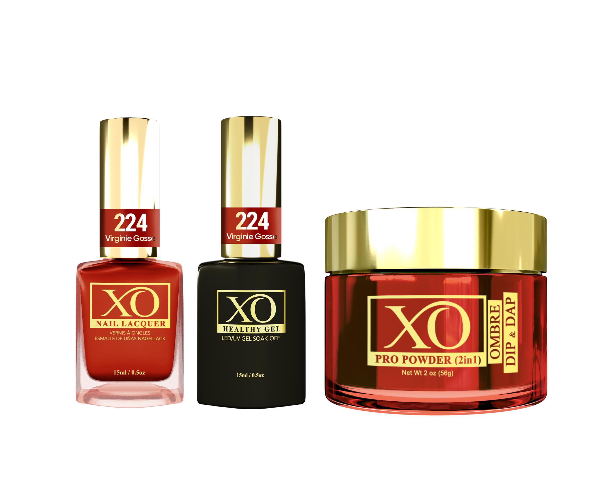 XO 4in1 (Acrylic & Dip, Gel & Lacquer) - Virginie Gosse - 224-XO- Nail Supply American Gel Polish - Phuong Ni