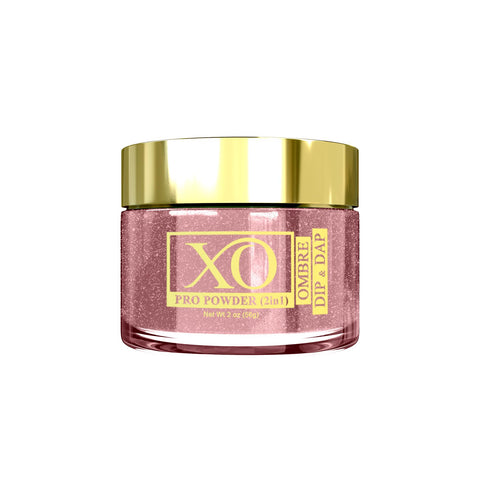 XO Acrylic & Dip Powder (Nail Powder 2in1) - Shimmer Crimson - 040-XO- Nail Supply American Gel Polish - Phuong Ni